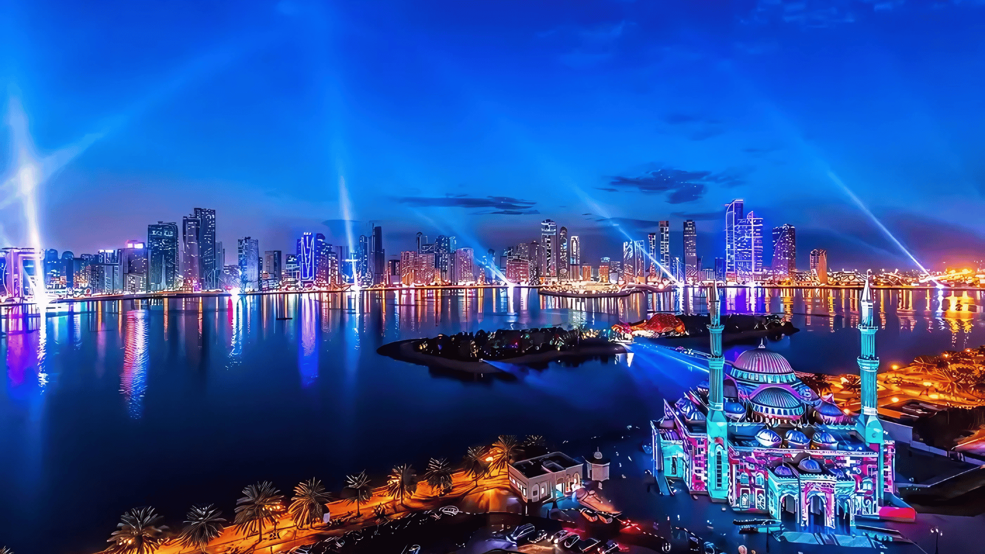 Theme: Lights of Unity in Sharjah Light Festival